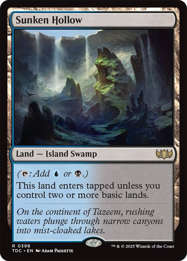 Image for Sunken Hollow (398) (TDC) - Magic: The Gathering