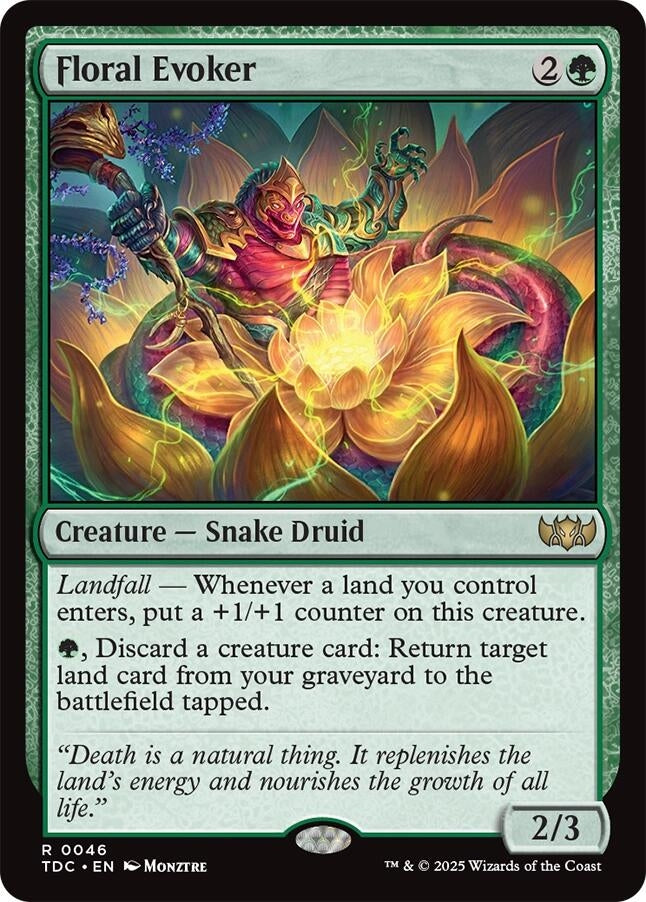 Image for Floral Evoker (46) (TDC) - Magic: The Gathering