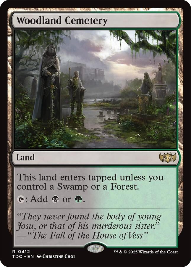 Image for Woodland Cemetery (412) (TDC) - Magic: The Gathering