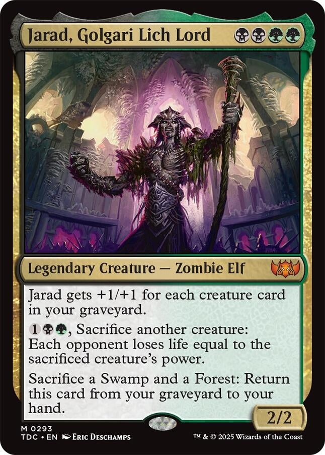 Image for Jarad, Golgari Lich Lord (293) (TDC) - Magic: The Gathering