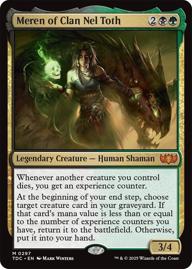 Image for Meren of Clan Nel Toth (297) (TDC) - Magic: The Gathering