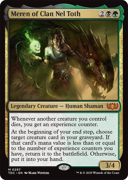 Image for Meren of Clan Nel Toth (297) (TDC) - Magic: The Gathering