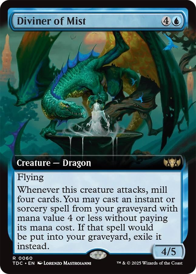 Image for Diviner of Mist (Extended Art) (60) (TDC) - Magic: The Gathering