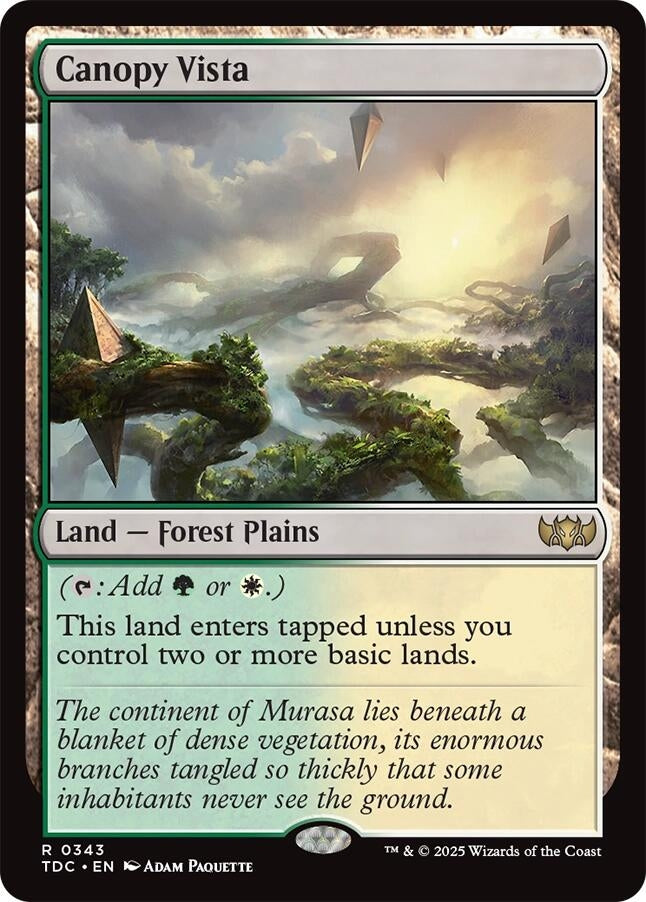 Image for Canopy Vista (343) (TDC) - Magic: The Gathering