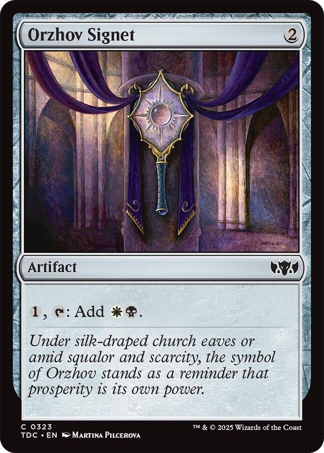 Image for Orzhov Signet (323) (TDC) - Magic: The Gathering