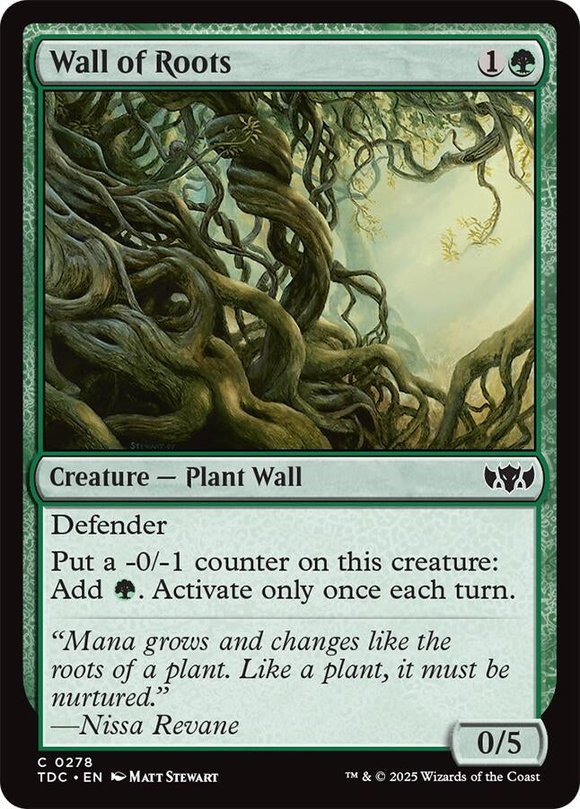 Image for Wall of Roots (278) (TDC) - Magic: The Gathering