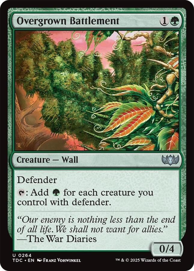 Image for Overgrown Battlement (264) (TDC) - Magic: The Gathering