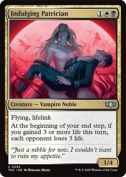Image for Indulging Patrician (292) (TDC) - Magic: The Gathering