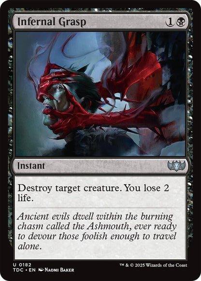 Image for Infernal Grasp (182) (TDC) - Magic: The Gathering