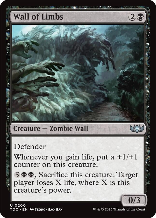 Image for Wall of Limbs (200) (TDC) - Magic: The Gathering