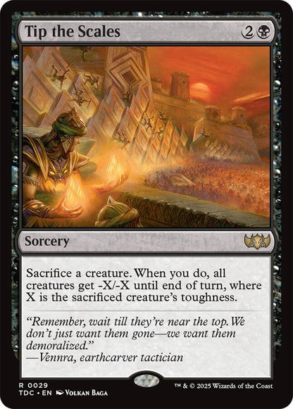 Image for Tip the Scales (29) (TDC) - Magic: The Gathering