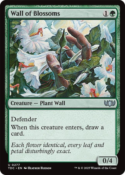 Image for Wall of Blossoms (277) (TDC) - Magic: The Gathering