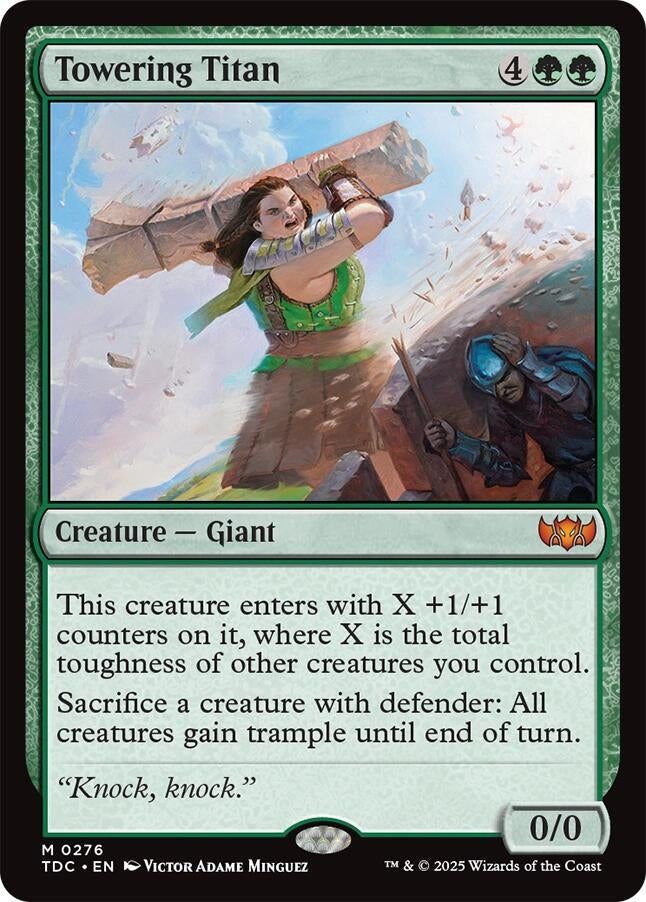 Image for Towering Titan (276) (TDC) - Magic: The Gathering