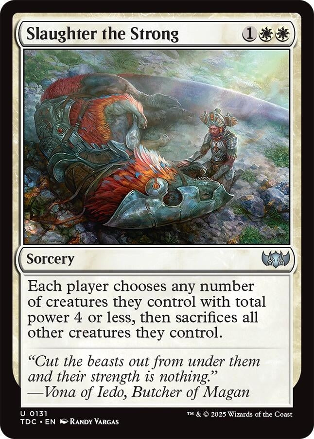 Image for Slaughter the Strong (131) (TDC) - Magic: The Gathering