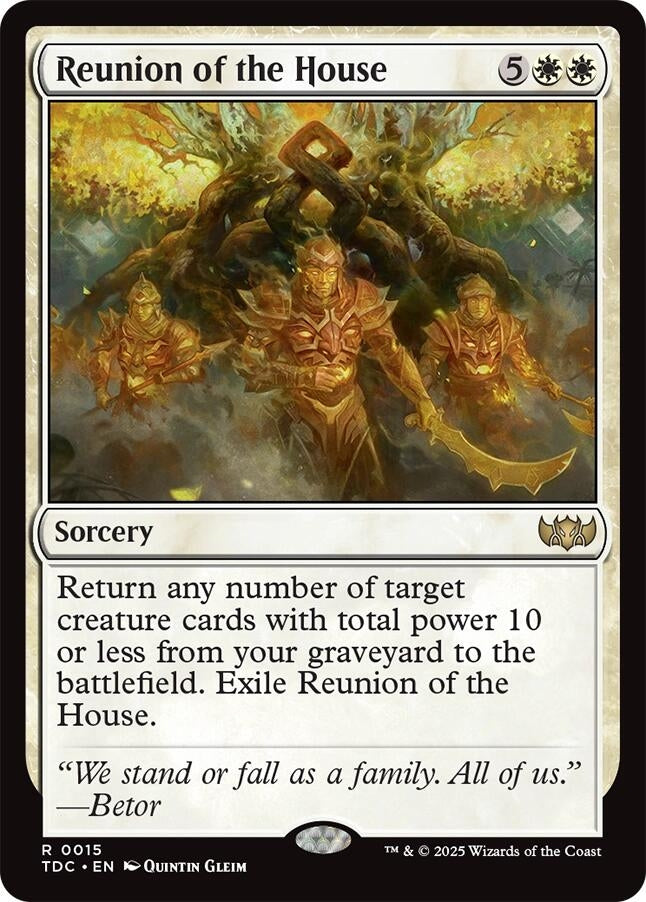 Image for Reunion of the House (15) (TDC) - Magic: The Gathering