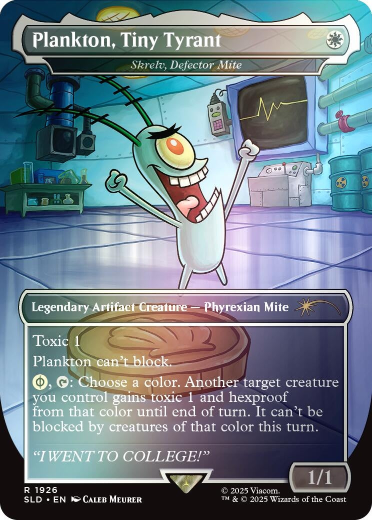 Plankton, Tiny Tyrant - Skrelv, Defector Mite (Rainbow Foil) (1926) (SLD)
