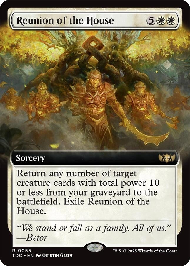 Image for Reunion of the House (Extended Art) (55) (TDC) - Magic: The Gathering
