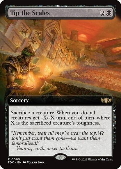 Image for Tip the Scales (Extended Art) (69) (TDC) - Magic: The Gathering