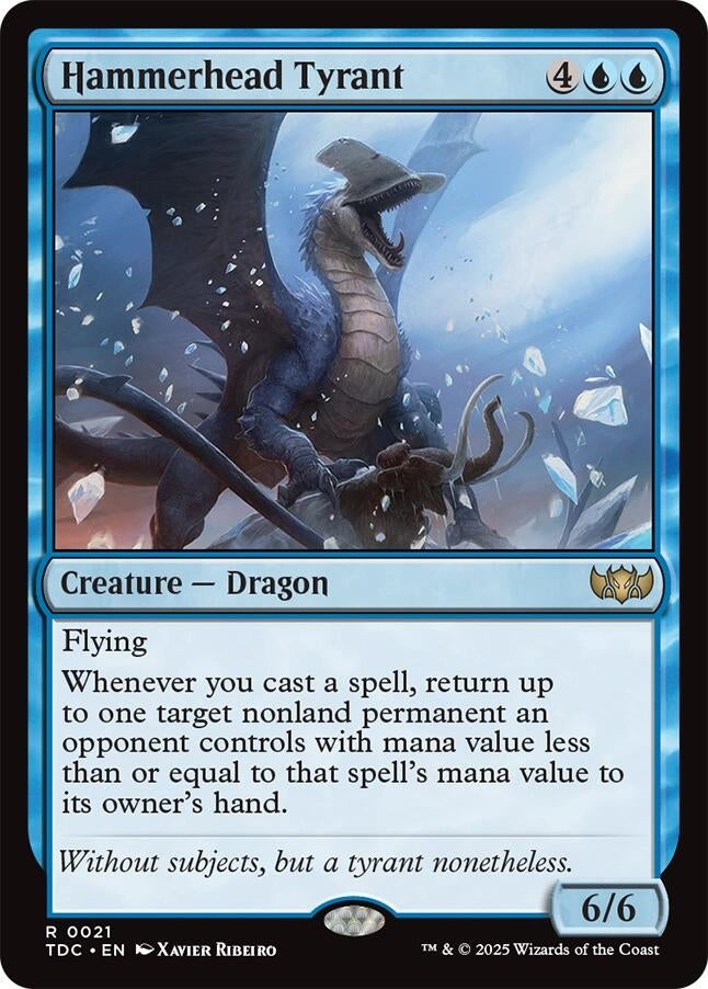Image for Hammerhead Tyrant (21) (TDC) - Magic: The Gathering