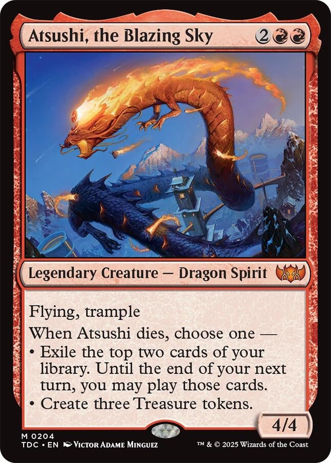 Image for Atsushi, the Blazing Sky (204) (TDC) - Magic: The Gathering