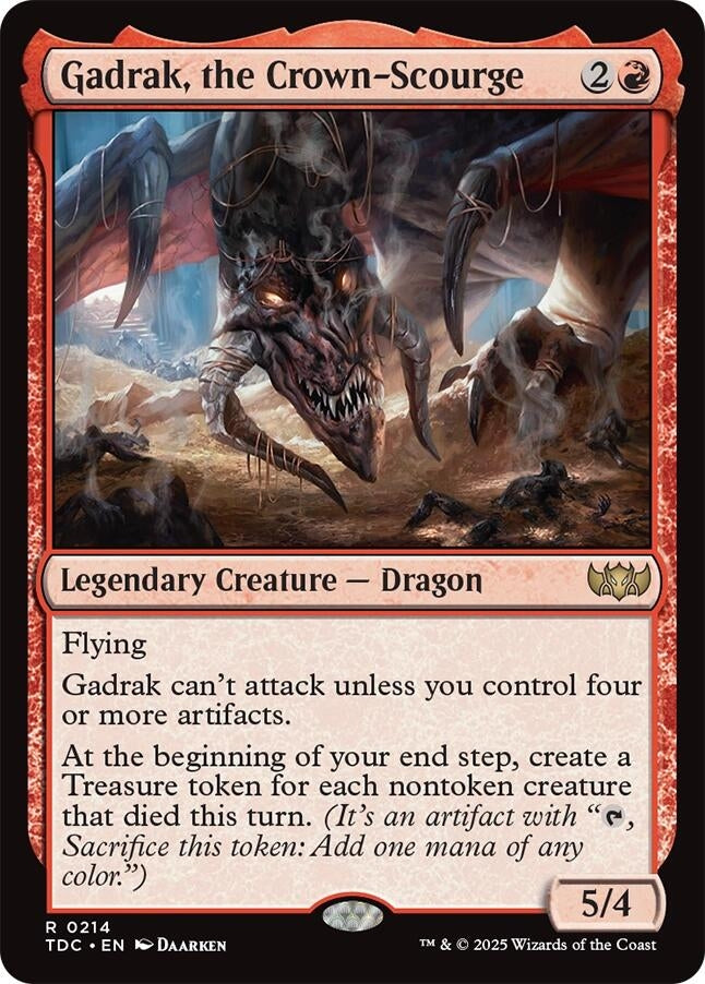 Image for Gadrak, the Crown-Scourge (214) (TDC) - Magic: The Gathering