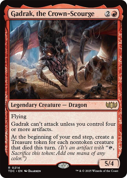 Image for Gadrak, the Crown-Scourge (214) (TDC) - Magic: The Gathering