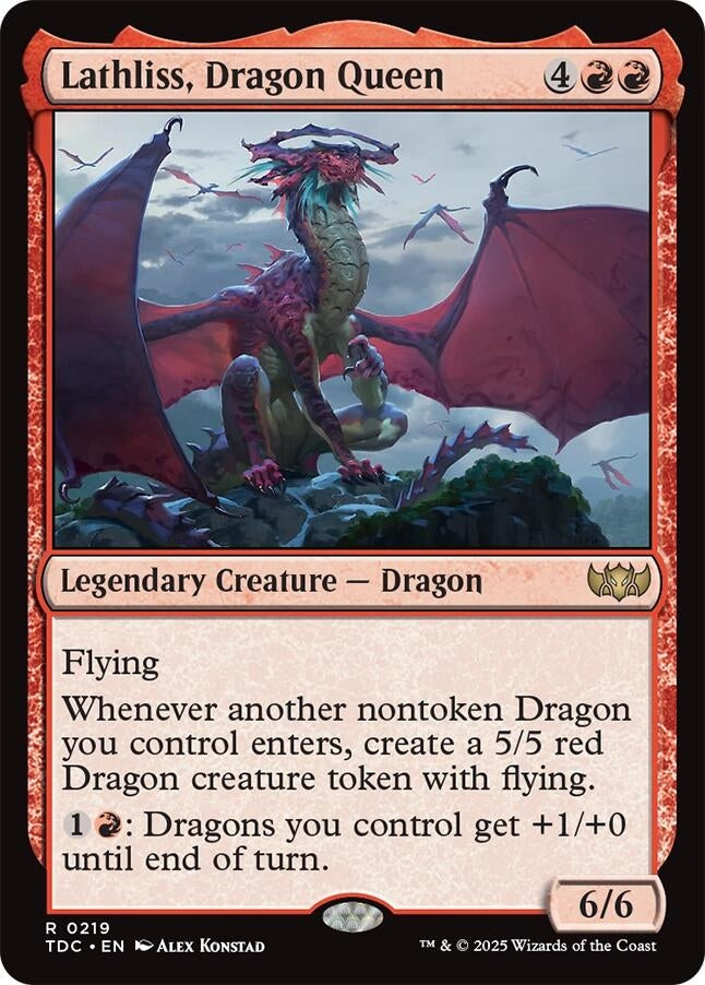 Image for Lathliss, Dragon Queen (219) (TDC) - Magic: The Gathering