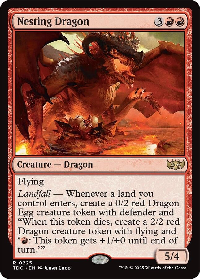 Image for Nesting Dragon (225) (TDC) - Magic: The Gathering