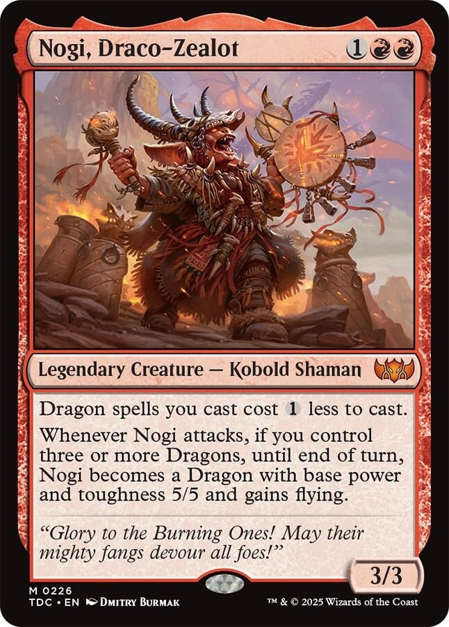 Image for Nogi, Draco-Zealot (226) (TDC) - Magic: The Gathering