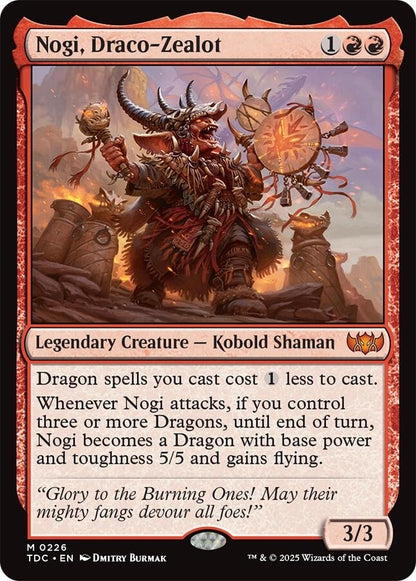 Image for Nogi, Draco-Zealot (226) (TDC) - Magic: The Gathering
