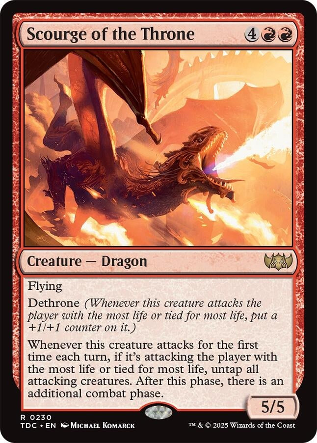 Image for Scourge of the Throne (230) (TDC) - Magic: The Gathering