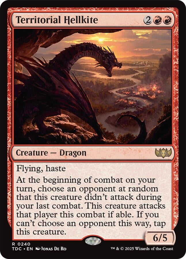Image for Territorial Hellkite (240) (TDC) - Magic: The Gathering