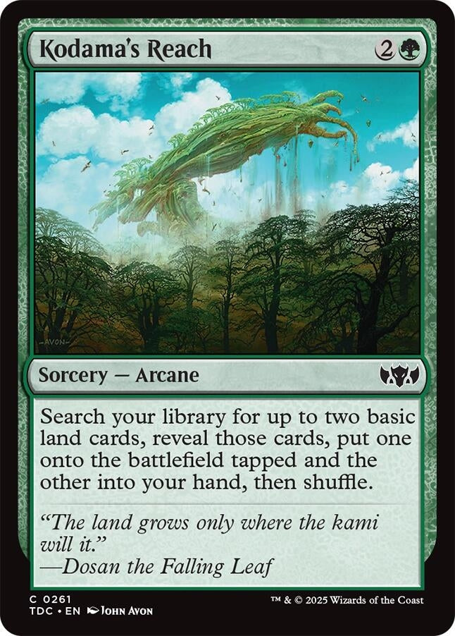 Image for Kodama's Reach (261) (TDC) - Magic: The Gathering