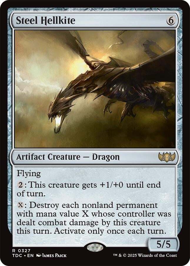 Image for Steel Hellkite (327) (TDC) - Magic: The Gathering