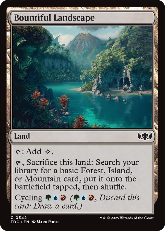 Image for Bountiful Landscape (342) (TDC) - Magic: The Gathering
