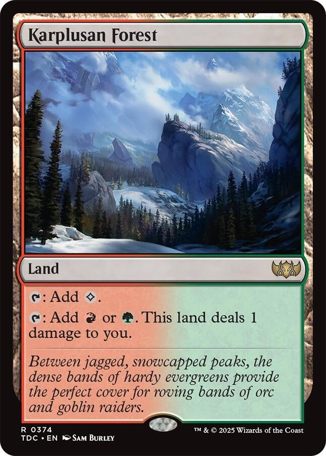 Image for Karplusan Forest (374) (TDC) - Magic: The Gathering
