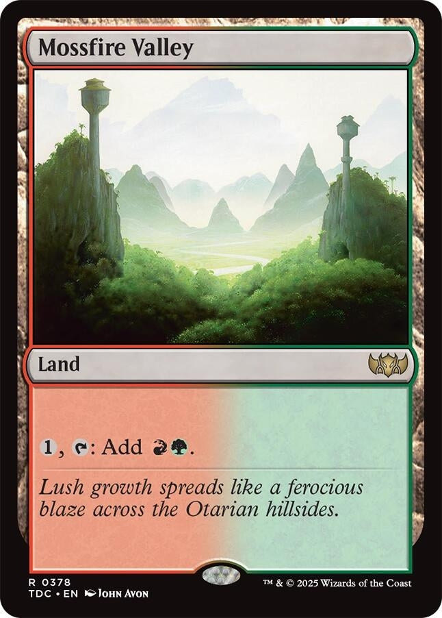 Image for Mossfire Valley (378) (TDC) - Magic: The Gathering