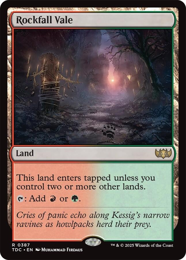 Image for Rockfall Vale (387) (TDC) - Magic: The Gathering