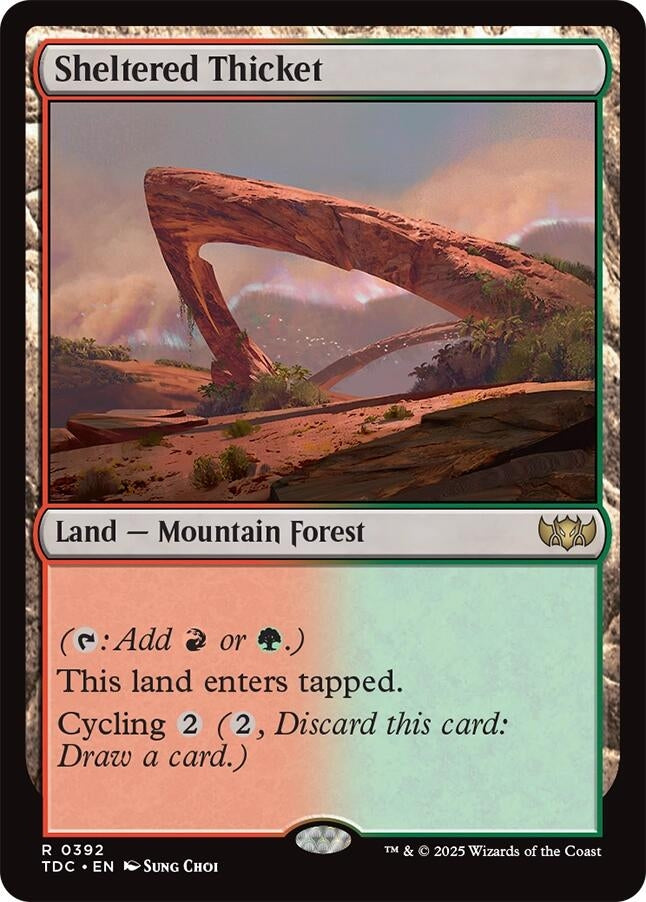 Image for Sheltered Thicket (392) (TDC) - Magic: The Gathering