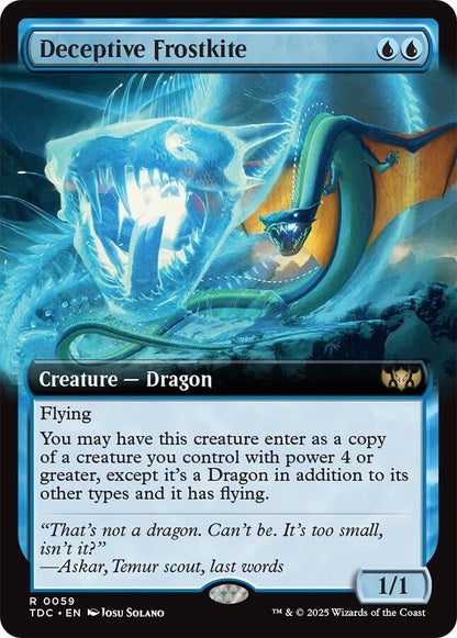 Image for Deceptive Frostkite (Extended Art) (59) (TDC) - Magic: The Gathering