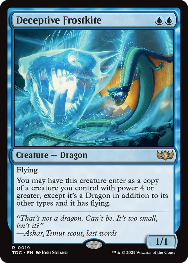 Image for Deceptive Frostkite (19) (TDC) - Magic: The Gathering
