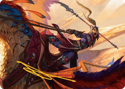 Image for Dragonback Lancer Art Card (3/54) (Gold-Stamped Signature) (3) - Magic: The Gathering