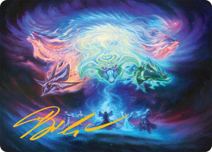 Image for Call the Spirit Dragons Art Card (21/54) (Gold-Stamped Signature) (21) - Magic: The Gathering