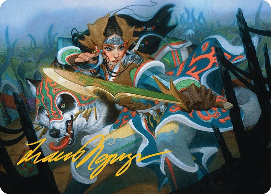 Image for Eshki Dragonclaw Art Card (23/54) (Gold-Stamped Signature) (23) - Magic: The Gathering