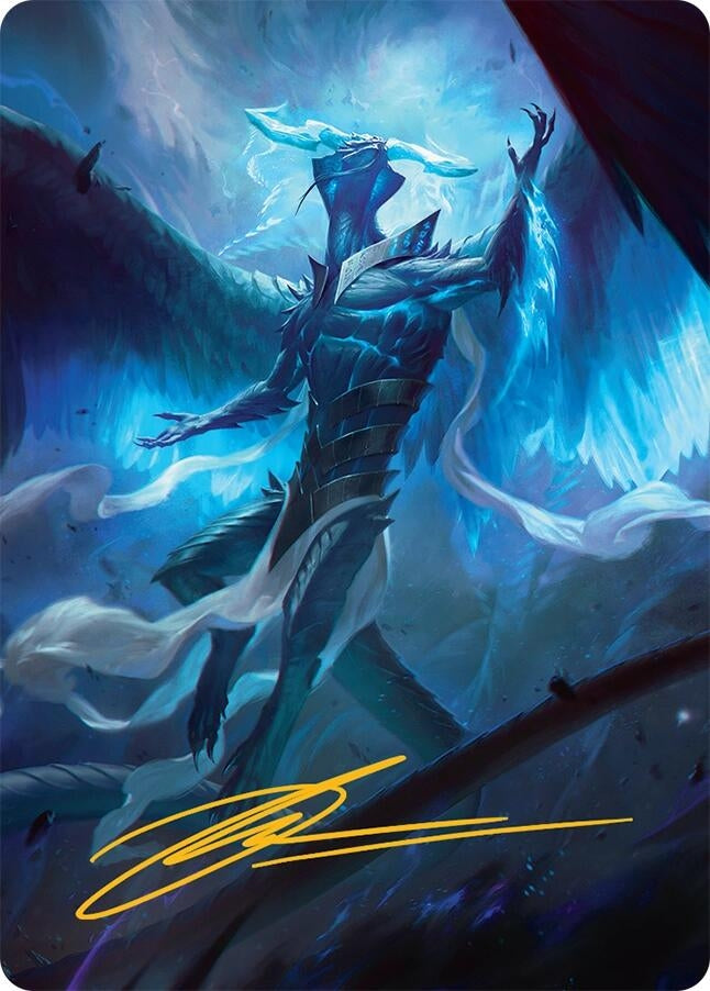 Image for Ugin, Eye of the Storms Art Card (1/54) (Gold-Stamped Signature) (1) - Magic: The Gathering