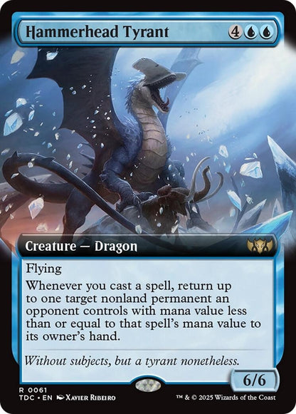 Image for Hammerhead Tyrant (Extended Art) (61) (TDC) - Magic: The Gathering