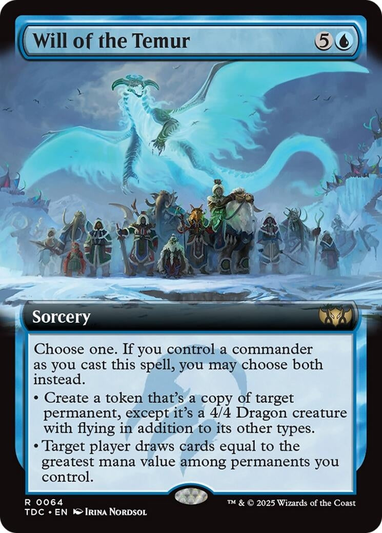 Image for Will of the Temur (Extended Art) (64) (TDC) - Magic: The Gathering