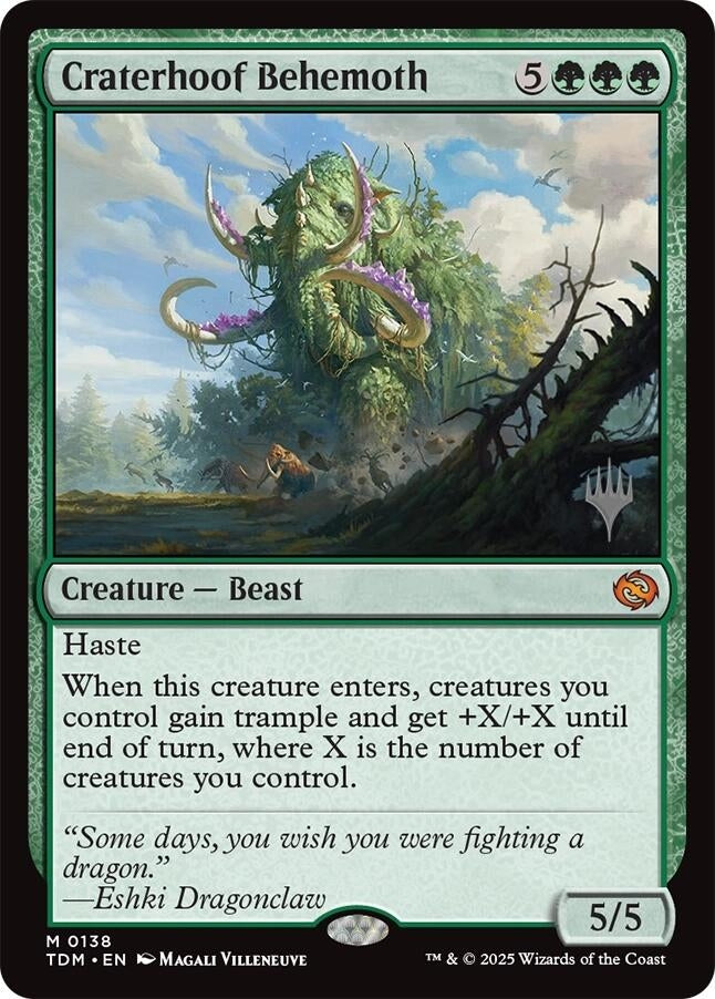 Image for Craterhoof Behemoth (138) (PPTDM) - Magic: The Gathering