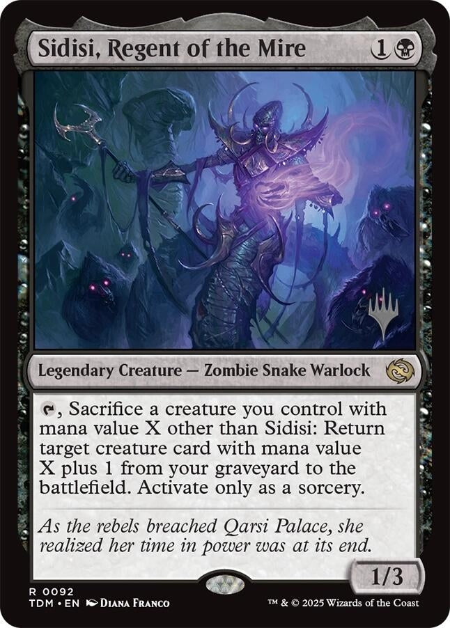 Image for Sidisi, Regent of the Mire (92) (PPTDM) - Magic: The Gathering