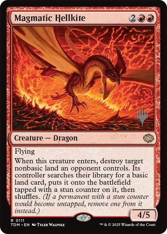 Image for Magmatic Hellkite (111) (PPTDM) - Magic: The Gathering
